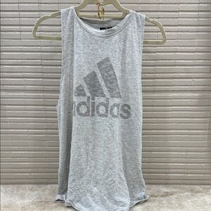 Adidas Women's Heather Gray Muscle Tee